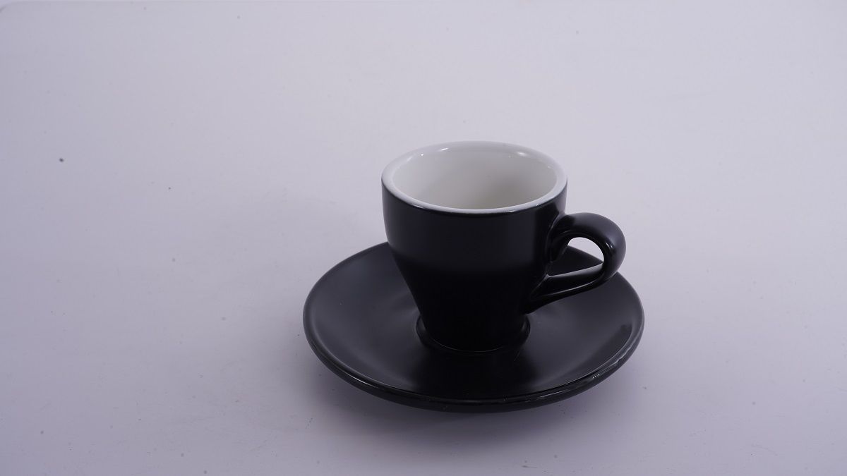 Кофейная пара Barista (Бариста) 80 мл,черный-матовый цвет, P.L.