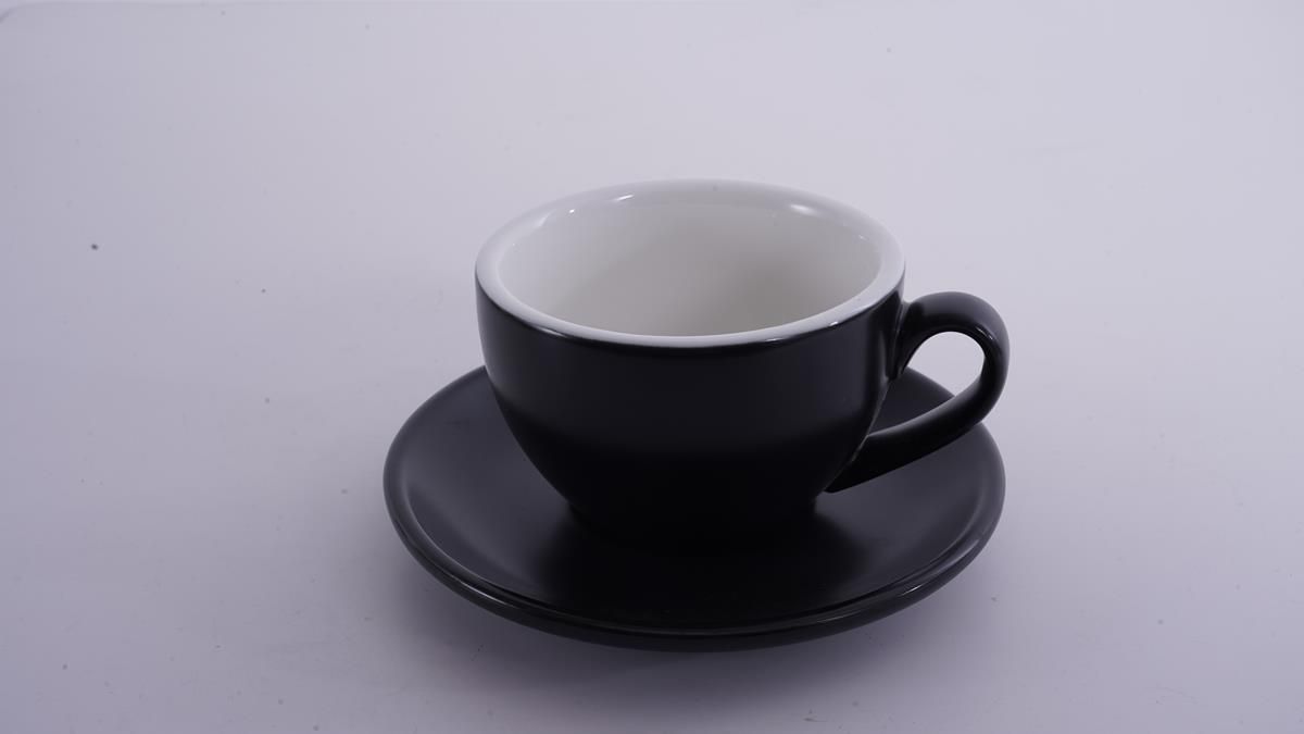 Кофейно-чайная пара Barista (Бариста) 200 мл,черный-матовый цвет, P.L.