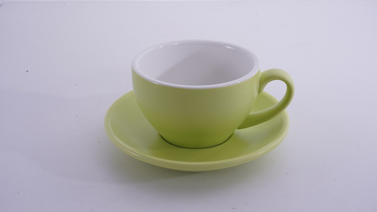 Кофейно-чайная пара Barista (Бариста) 250 мл,матовый цвет зеленого плода, P.L.