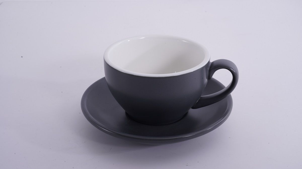 Кофейно-чайная пара Barista (Бариста) 250 мл,серый-матовый цвет, P.L.