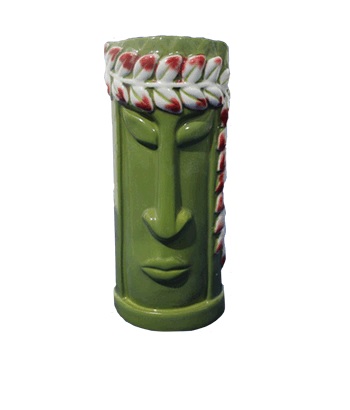 Стакан для коктейля 350 мл. d=66 мм. h=154 мм. керамика, зеленый Тики /1/12/