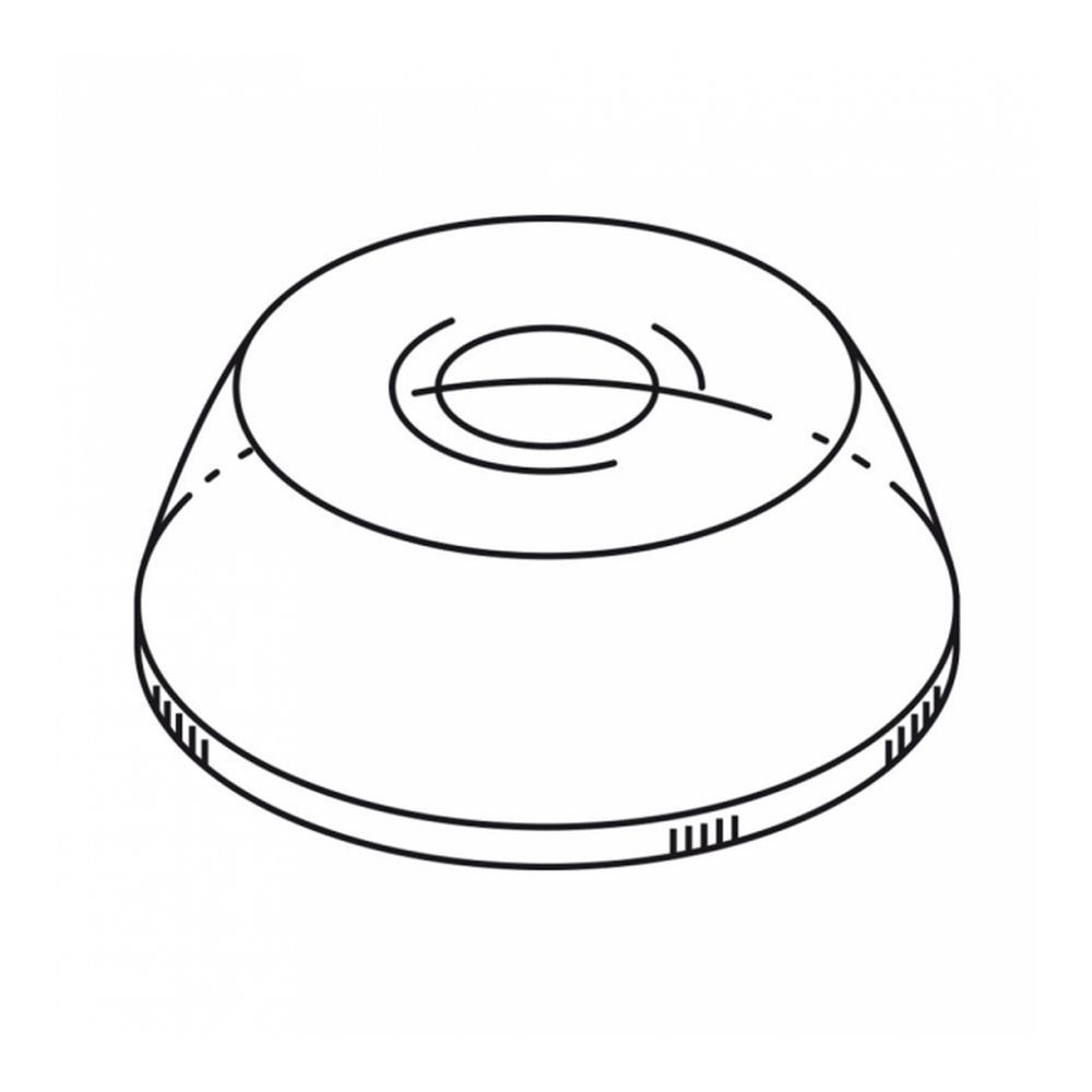 Крышка купольная с отверстием для стаканов арт.81210569,прозрачная,d 9,5 см,РЕТ,(1уп=50шт) GP