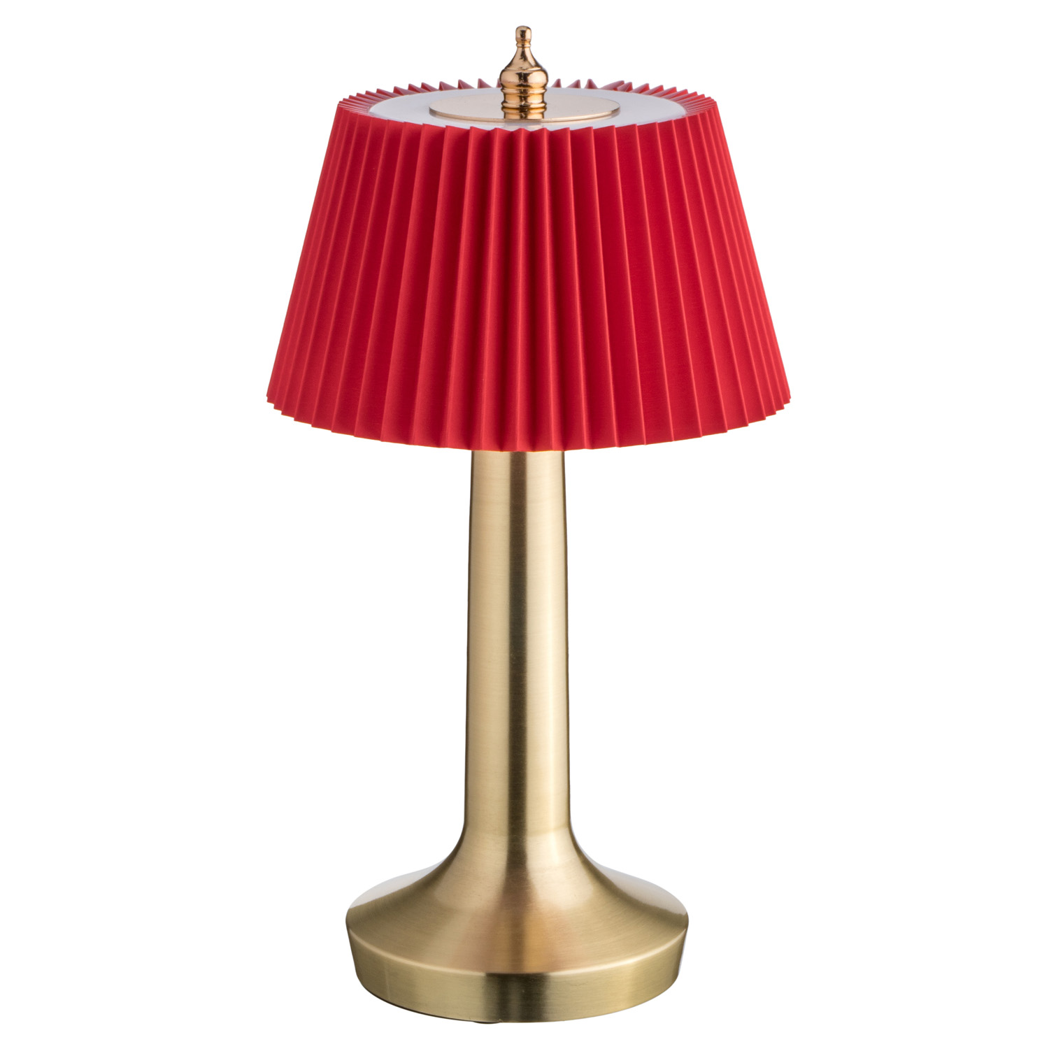 Лампа настольная d=13,5 см. h=26,5 см. 3 цвета, сенсорная регулировка яркости, нерж., красная LED PINE MGline /1/20/