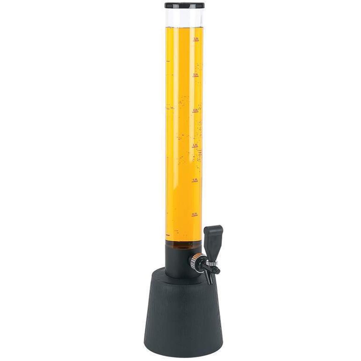 Пивная башня 3 л с ёмкостью для льда, h57см,d20см акрил, P.L. - BarWare