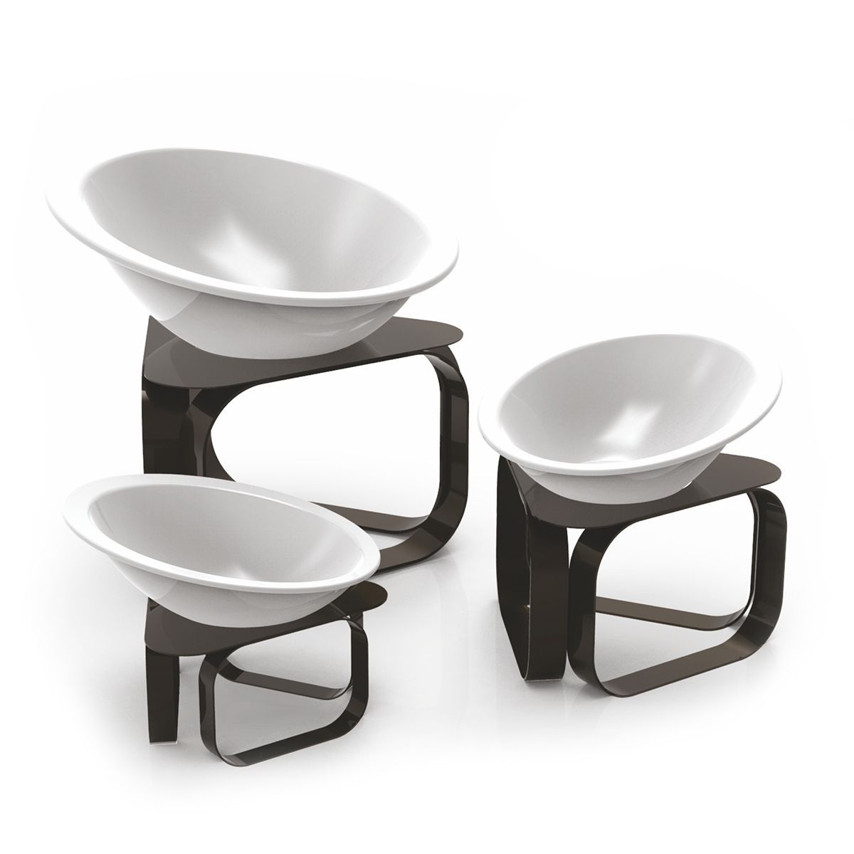 Подставка для выкладки+меламиновый салатник 20*20*10 см  P.L.--Hotelware