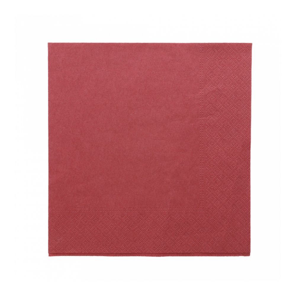 Салфетка бумажная двухслойная бордо, 40*40 см, 100 шт, Garcia de PouИспания
