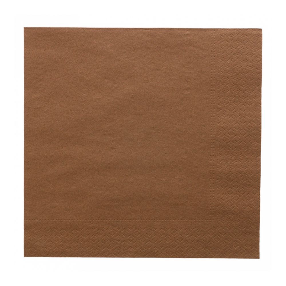 Салфетка бумажная двухслойная шоколад, 40*40 см, 100 шт, Garcia de PouИспания