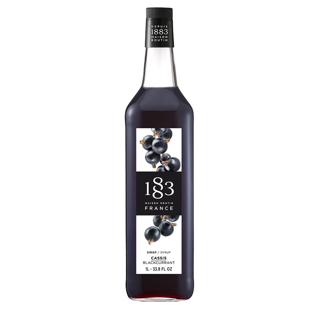 Сироп 1883 Maison Routin Черная смородина (Blackcurrant), 1 л, стекло