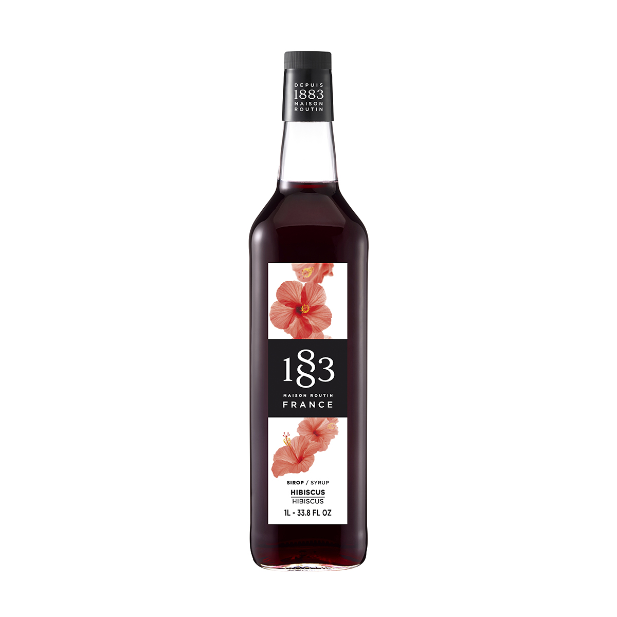 Сироп 1883 Maison Routin Гибискус (Hibiscus), 1 л, стекло