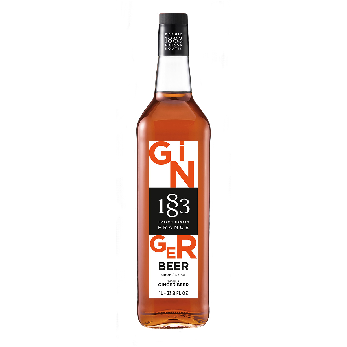 Сироп 1883 Maison Routin Имбирное Пиво (Ginger Beer), 1 л, стекло