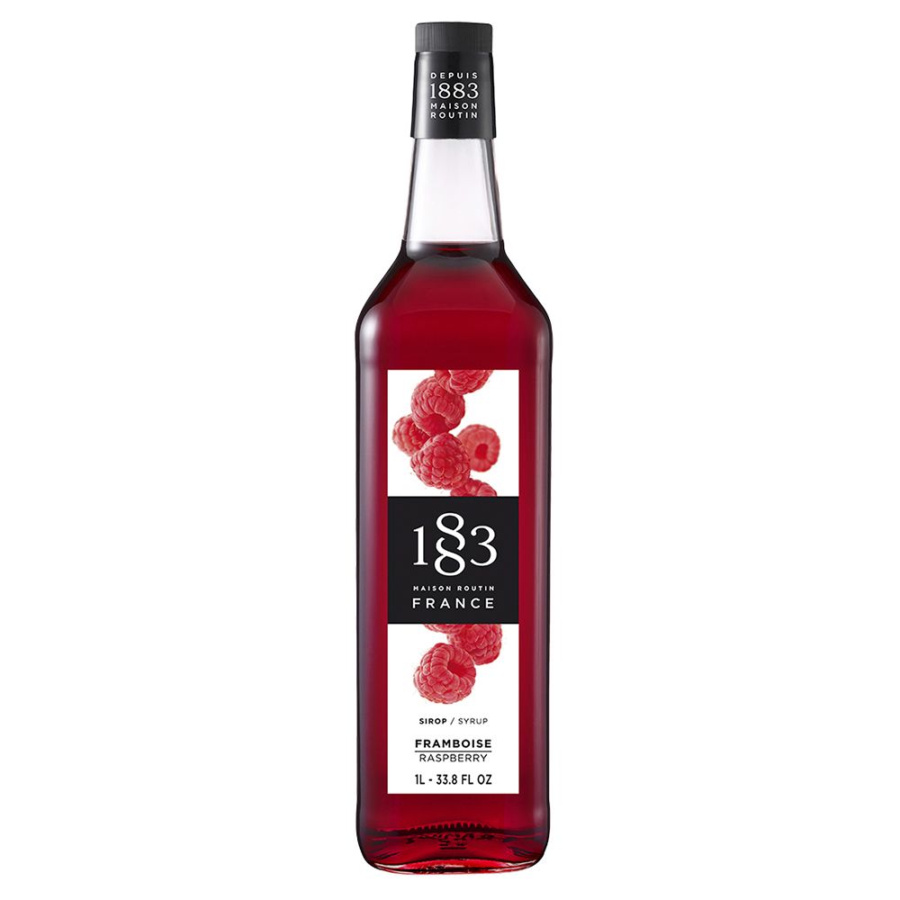 Сироп 1883 Maison Routin Малина натуральная (Raspberry without coloring), 1 л, стекло