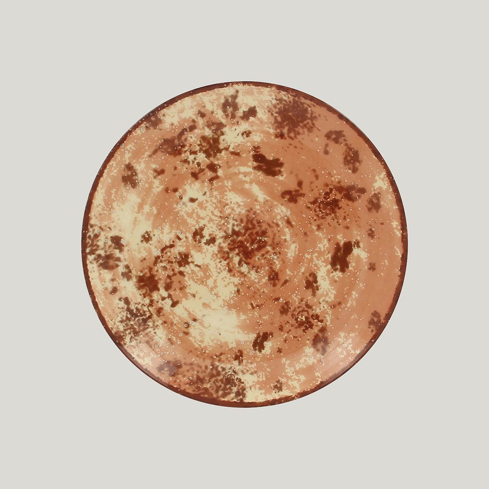 Тарелка RAK Porcelain Peppery круглая плоская 31 см, голубой цвет
