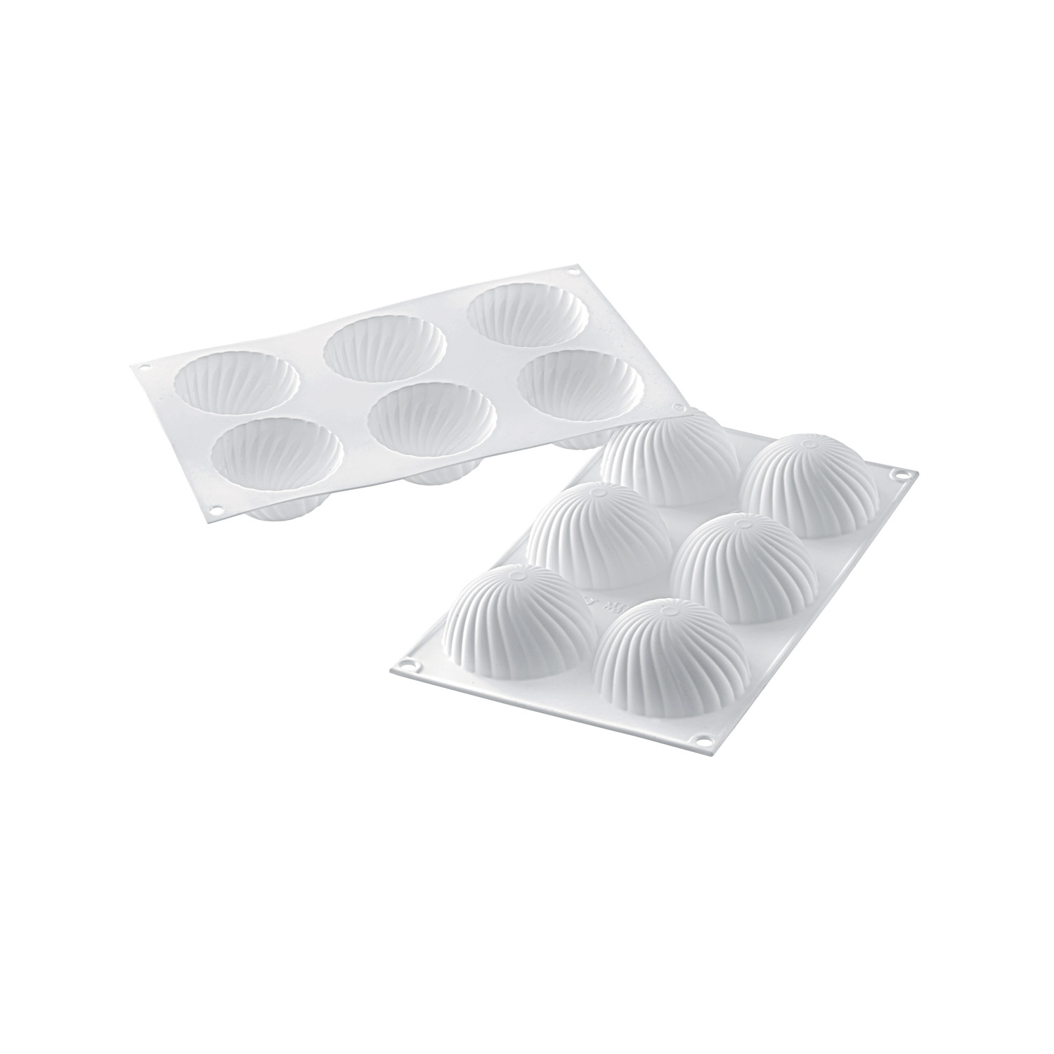 Форма для выпечки 110 мл. 6 ячеек d=75 мм. h=37 мм. Парфюм силикон Silikomart /1/10/