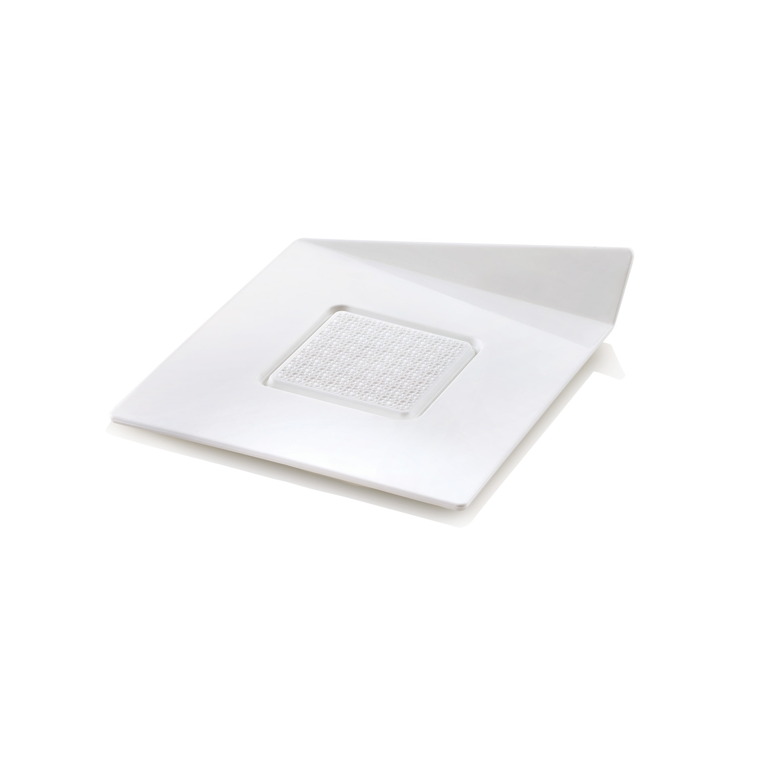 Блюдце для подачи 83*83 мм. полистирол, квадратное белое Silikomart /1/100/