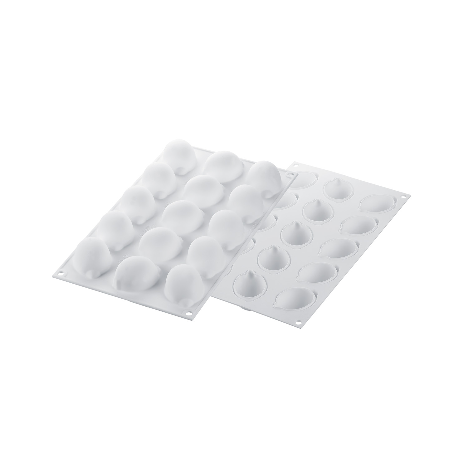 Форма для выпечки 30 мл. 15 ячеек 55*38 мм. h=27 мм. Лимон и Лайм силикон +пластик.вырубка Silikomart /1/10/