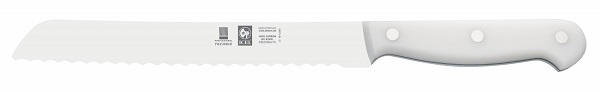 Нож для хлеба 200/320 мм. с волн. кромкой, белый TECHNIC Icel /1/6/