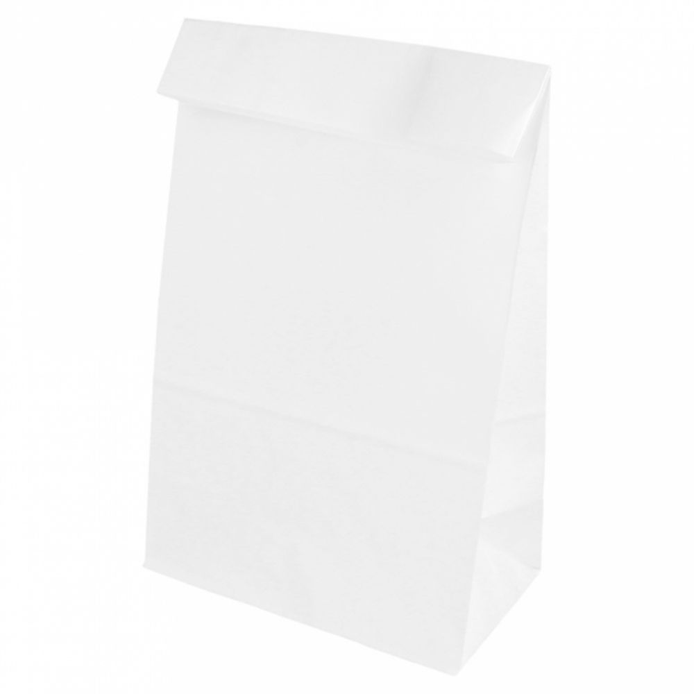 Пакет для покупок без ручек 14+8*24 см, белый, крафт-бумага, Garcia de PouИспания