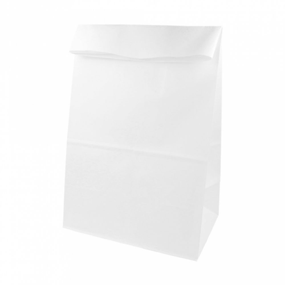 Пакет для покупок без ручек 22+14*37 см, белый, крафт-бумага, Garcia de PouИспания