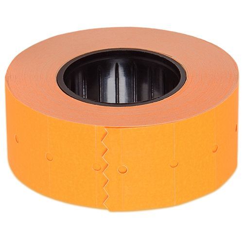 Этикет-лента 21.5*12 мм с перфорацией, оранжевая, 10 шт/уп