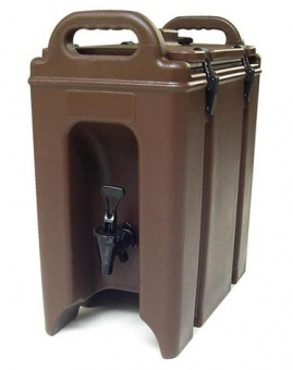 Термоконтейнер  для напитков, 9,4 л. 420*230*470 мм. коричневый /1/