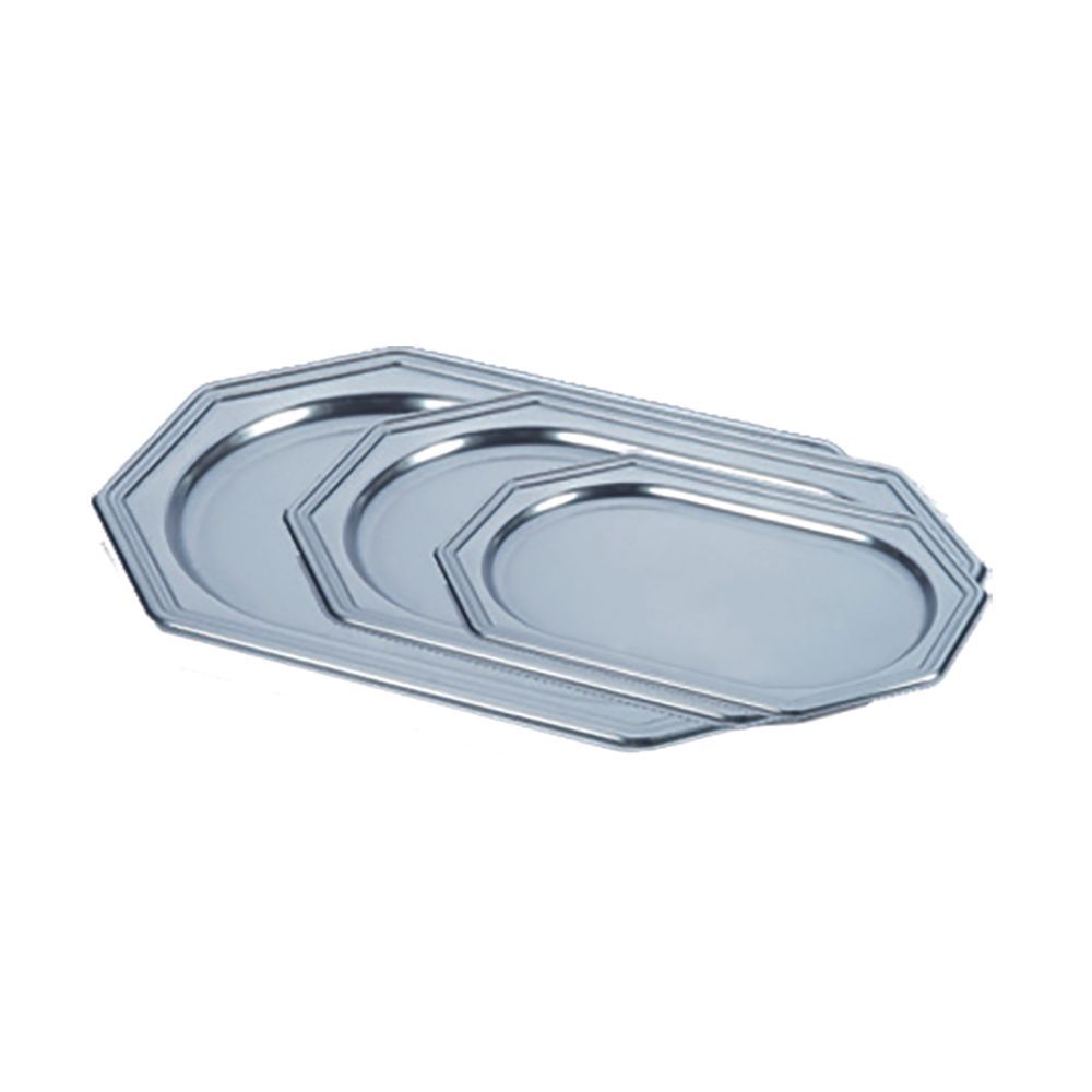 Поднос DE LUXE серебряный, 24,5*34,5 см, пластик, 5 шт/уп, Garcia de PouИспания