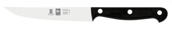 Нож для стейка 120/220 мм. 18/0  1,2 мм. ручка пластик TECHNIK Icel /1/6/